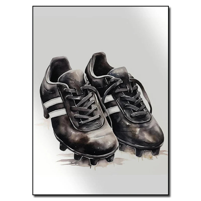 Personalized Football Player Canvas Poster | Boys & Men's Gift