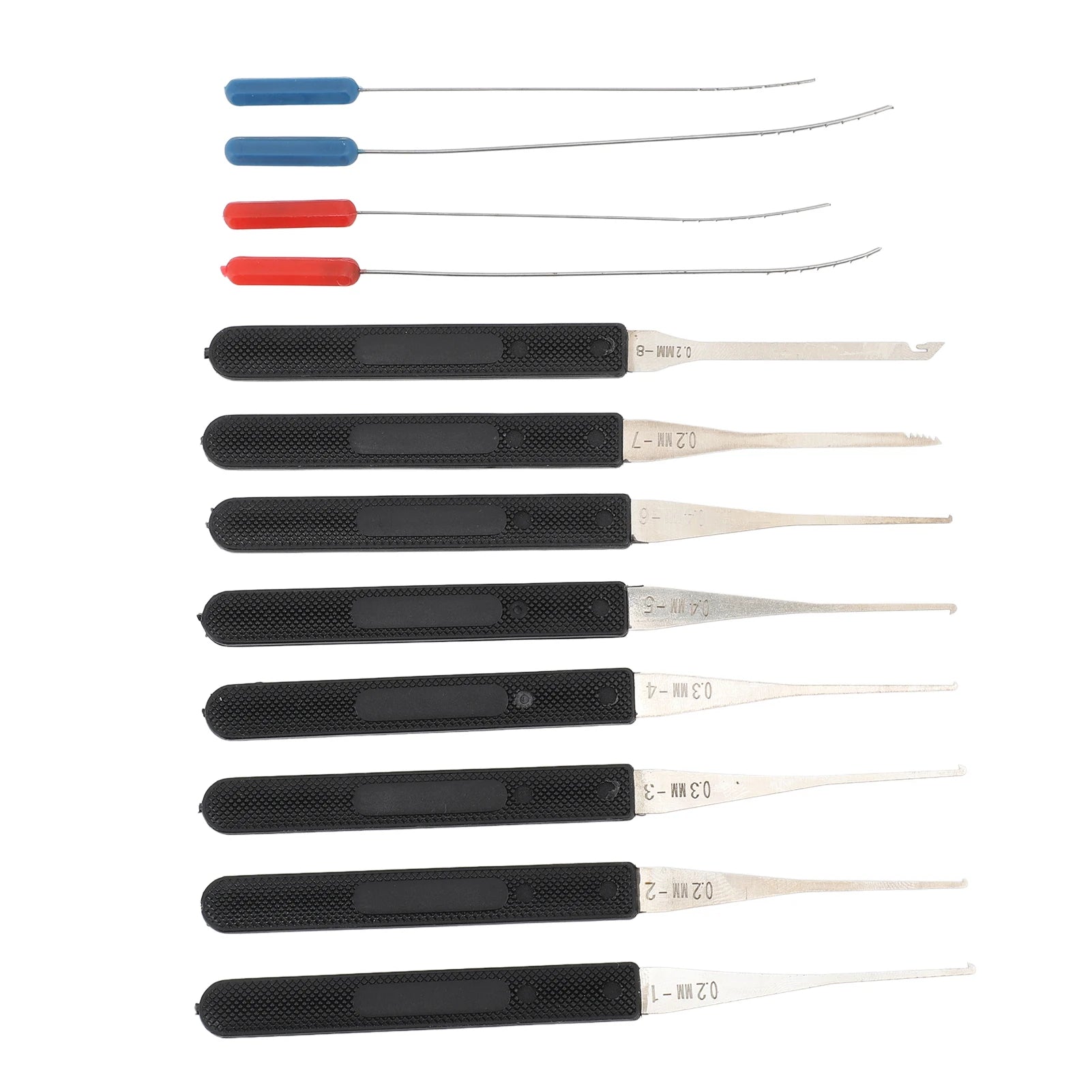 12PCS Lock Pick Set Locksmith Supplies Broken Key Auto Extractor Remove Hooks Stainless Steel DIY Hand Tools Hardware Peaceful Pleasures Health and Wellness