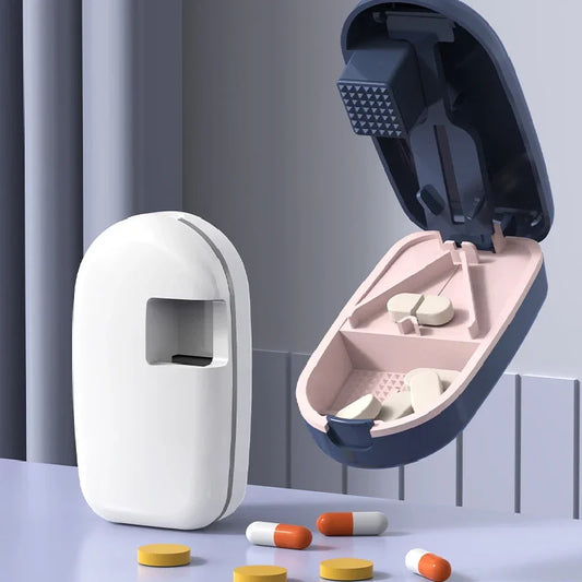 Portable Pill Splitter & Cutter with Storage Case | Quartet Pill Splitter & Case Peaceful Pleasures Health and Wellness