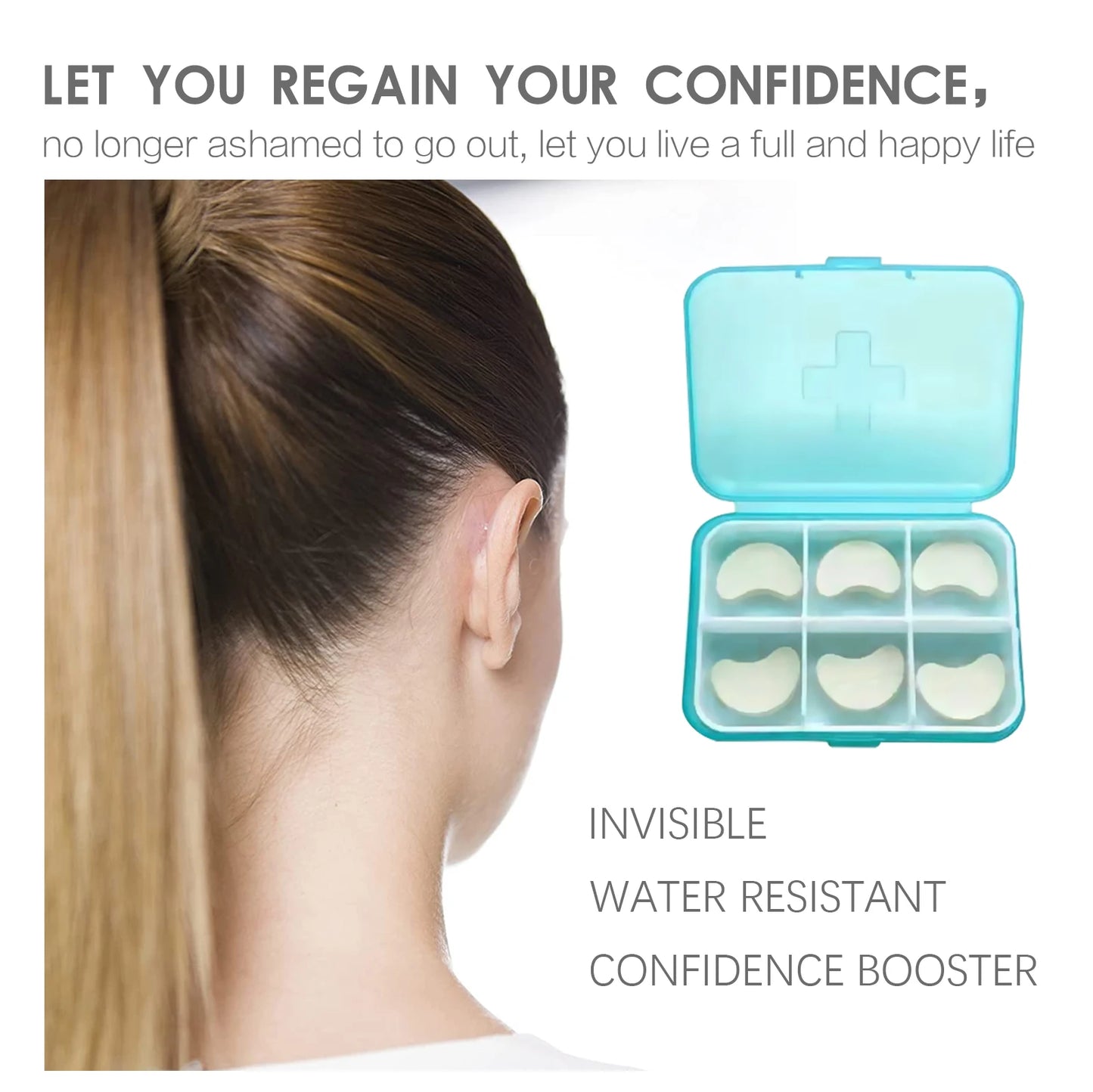 Invisible Ear Correction Tape – Waterproof Cosmetic Patches 6pc