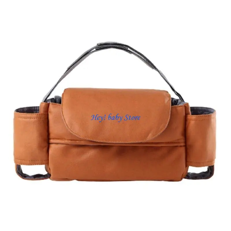 Baby Stroller Caddy Organizer | Insulated Cup Holder & Pockets