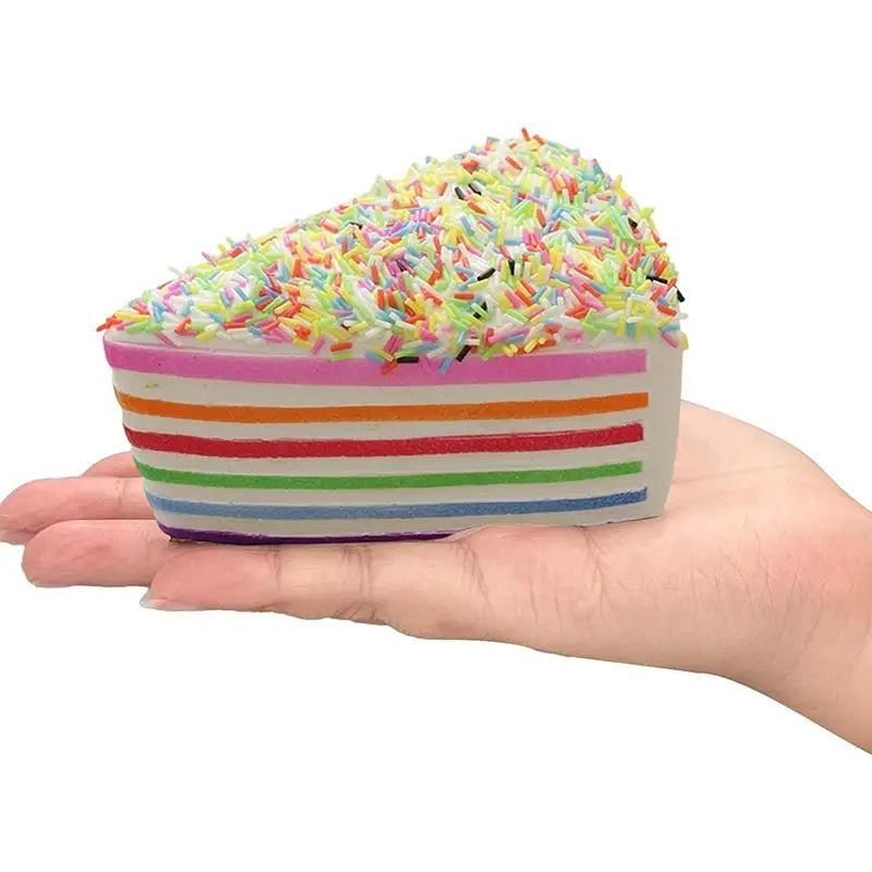 Rainbow Cake Squishy Slow Rising Sensory Fidget Toy | Kids Gift