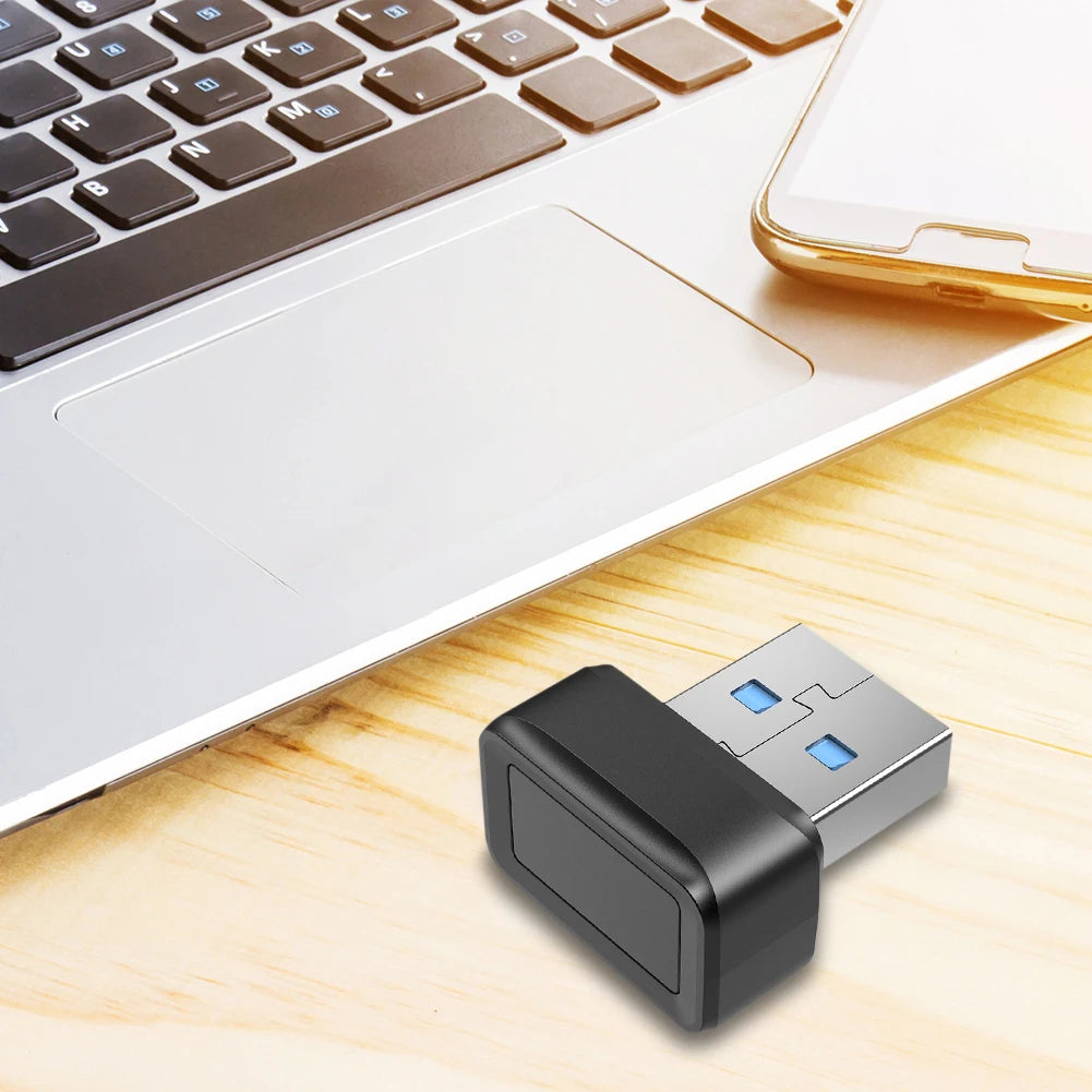 USB Fingerprint Key Reader FIDO U2F Biometric Fingerprint Scanner Windows Hello Anti-Spoofing Biometric Mini Security Key Dongle Peaceful Pleasures Health and Wellness