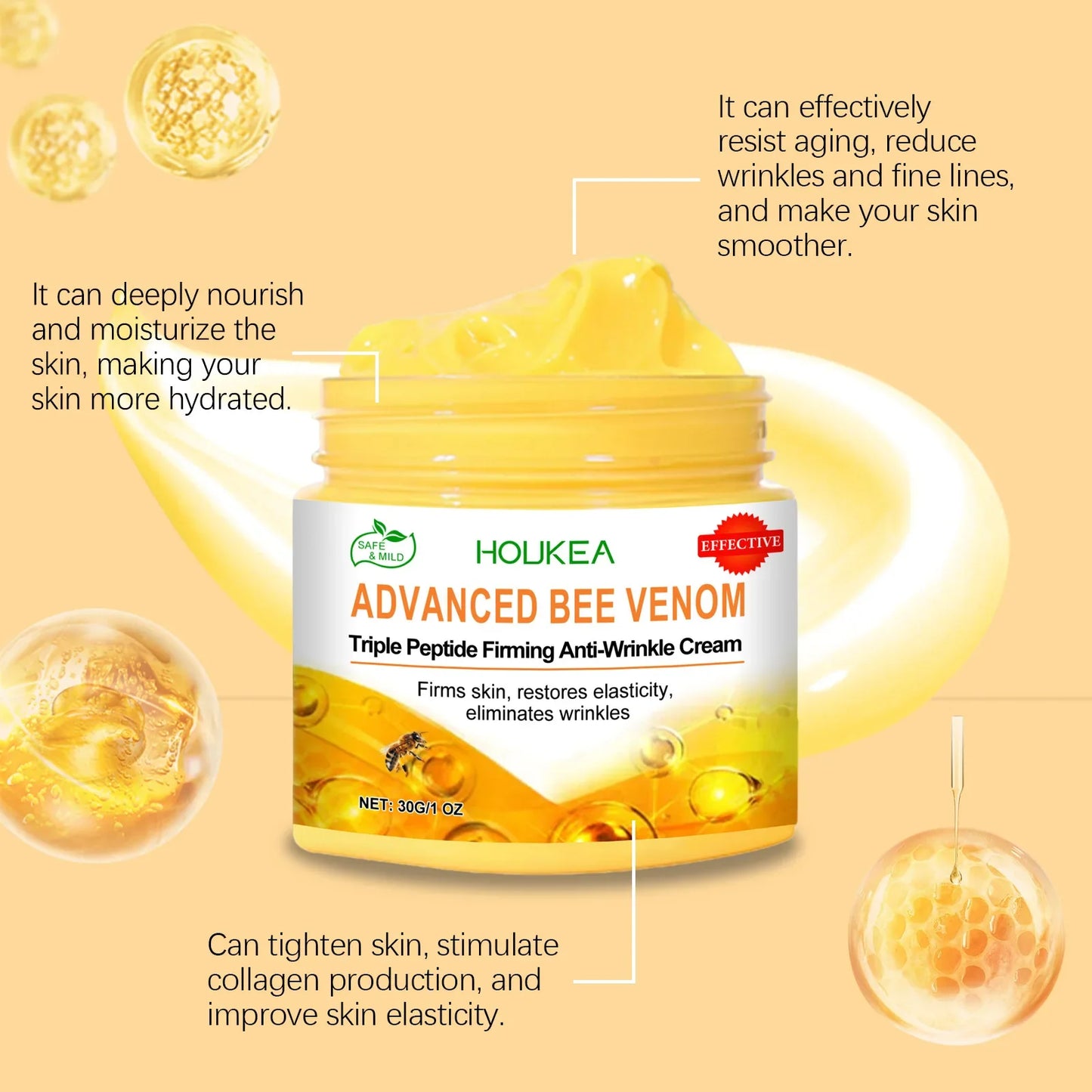 WIYUN Bee Venom Body Firming & Brightening Cream 30g