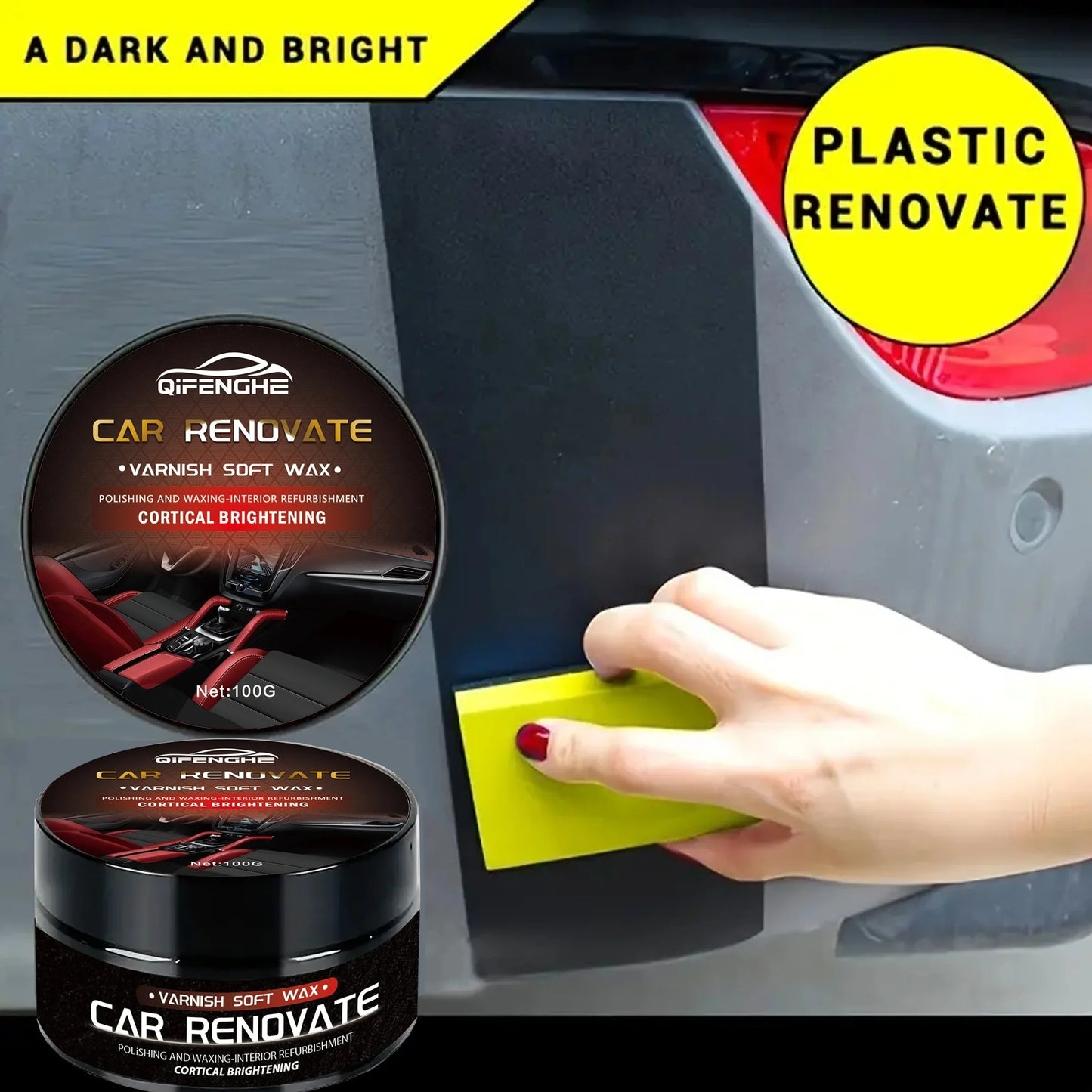 Car Dashboard Plastic Restorer & Wax Coating – Interior Renewal