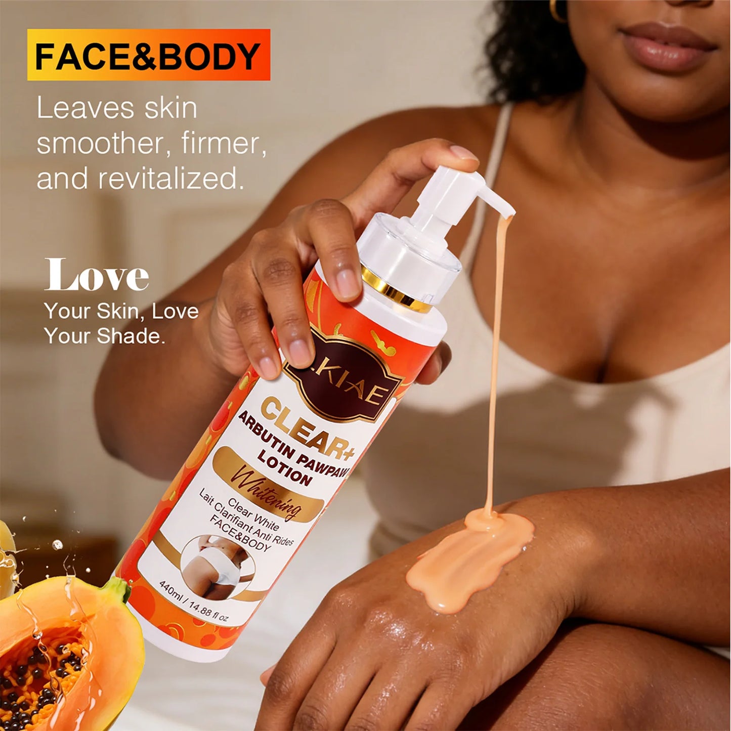 AILKE Arbutin & Papaya Brightening Body Lotion 440ml