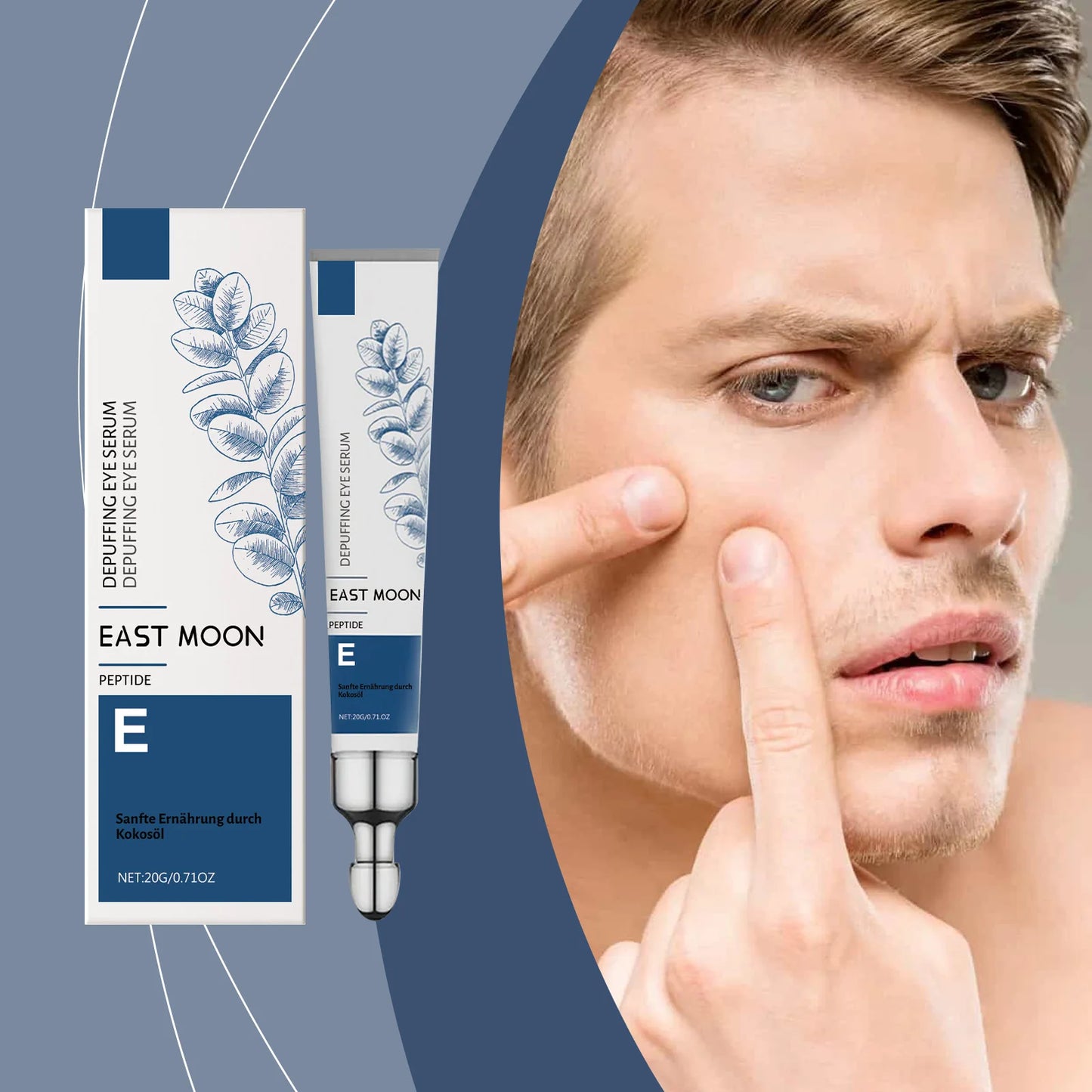 East Moon Men's Moisturizing Eye Cream – Dark Circles & Lines