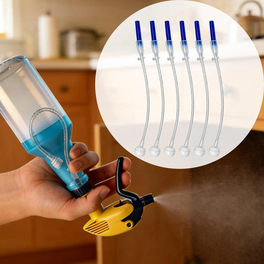 6pcs Multi-Angle Spray Nozzle Extension Upside Down Adjustable Mister Attachment For Plant Watering Garden Balcony Sprayer Peaceful Pleasures Health and Wellness