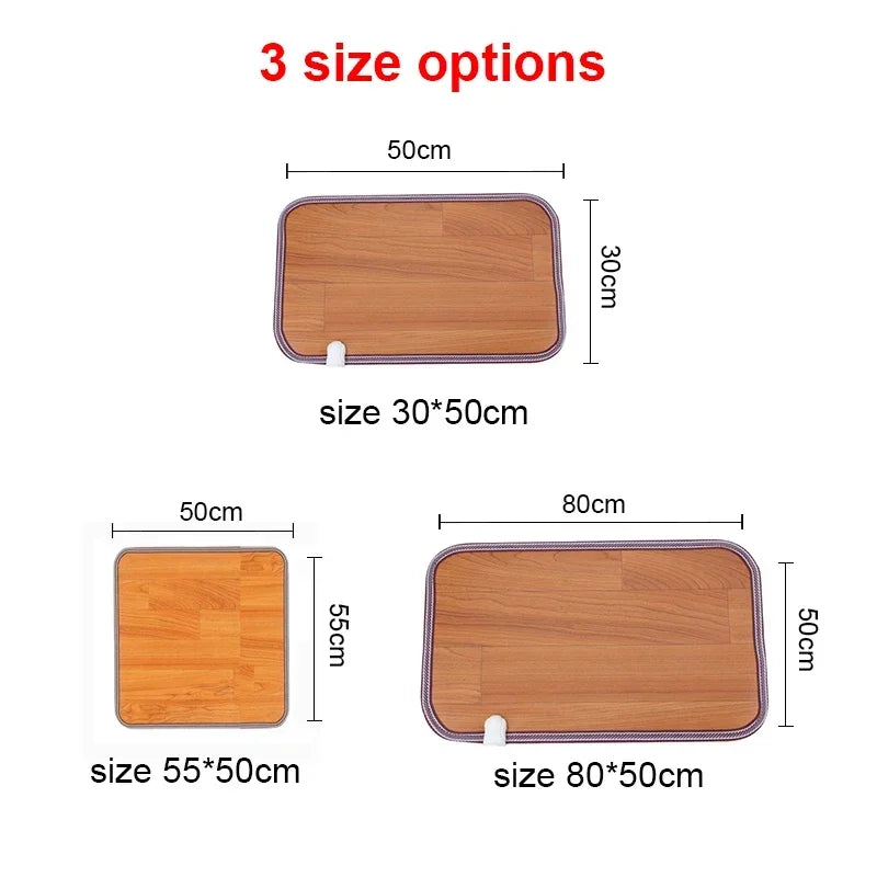 220V Winter Heating Foot Mat Office home Electric Heating Pad Warm Feet HeaterThermarpet Leather Household Floor Electric Heater Peaceful Pleasures Health and Wellness