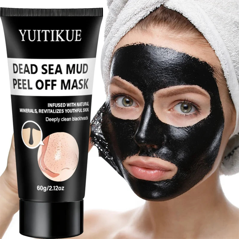 YUITIKUE Dead Sea Mud Peel Off Mask 60g Deep Clean Blackheads & Revitalize Skin with Natural Minerals Peaceful Pleasures Health and Wellness