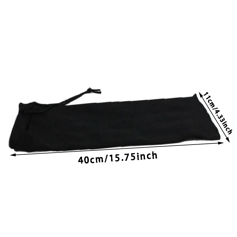 Outdoor Knitted Storage Bag Tactical Equipment Cleaning And Dust Protection Socks Hunting Gun Protective Cover Dust Jacket Peaceful Pleasures Health and Wellness Black short