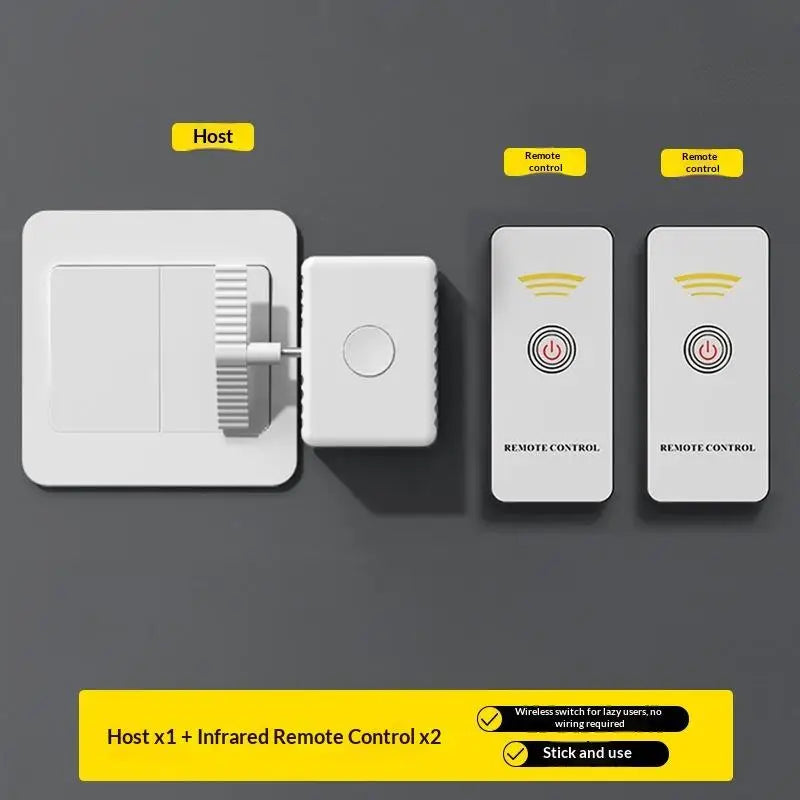 1pc Intelligent Type-C Rechargeable Lazy Remote Control Switch Wireless Control Light Switch Off Tool Automatic Button Pusher Peaceful Pleasures Health and Wellness A2 0