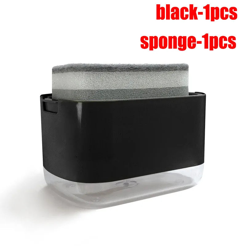2-in-1 Dish Soap Dispenser & Sponge Holder – 300ml
