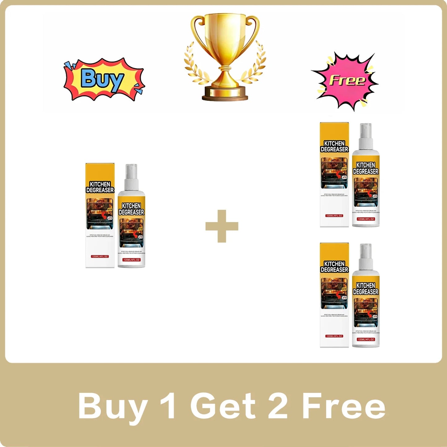 Kitchen Degreaser Spray – Cuts Grease, Oil & Burnt Carbon