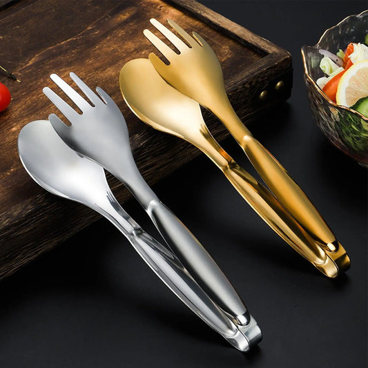 Professional Heat-Resistant Cooking Tongs Heavy Duty Stainless Steel Kitchen Gripper For Grilling Serving BBQ Camping & Catering Peaceful Pleasures Health and Wellness