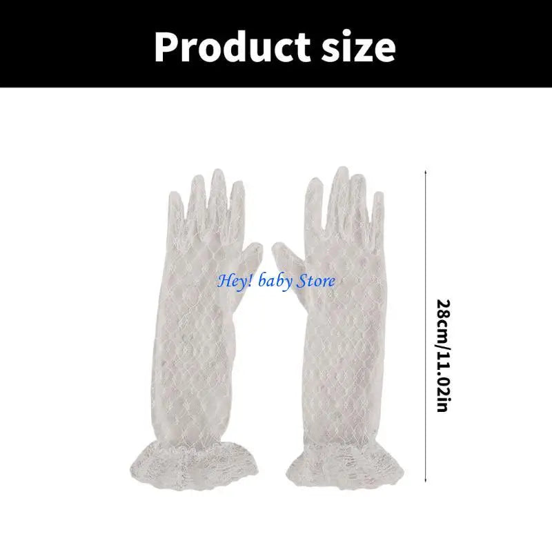 Girls Lace Dress Gloves | Wedding, Birthday & Communion