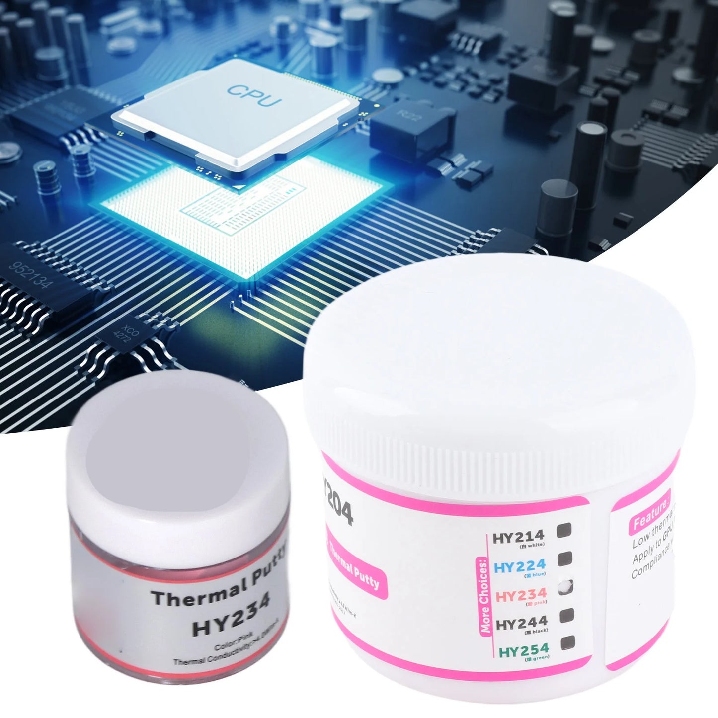 CPU Thermal Paste Computer Thermal Paste Thermal Paste Compound Silicone Grease Good Insulation Cooling HY204 for CPU Heatsink Peaceful Pleasures Health and Wellness
