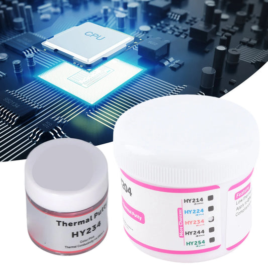 CPU Thermal Paste Computer Thermal Paste Thermal Paste Compound Silicone Grease Good Insulation Cooling HY204 for CPU Heatsink Peaceful Pleasures Health and Wellness