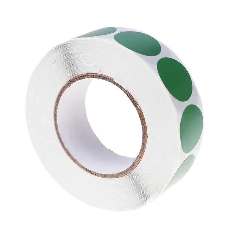 1000-Pack 19mm Color Dot Labels – Archery Target Stickers