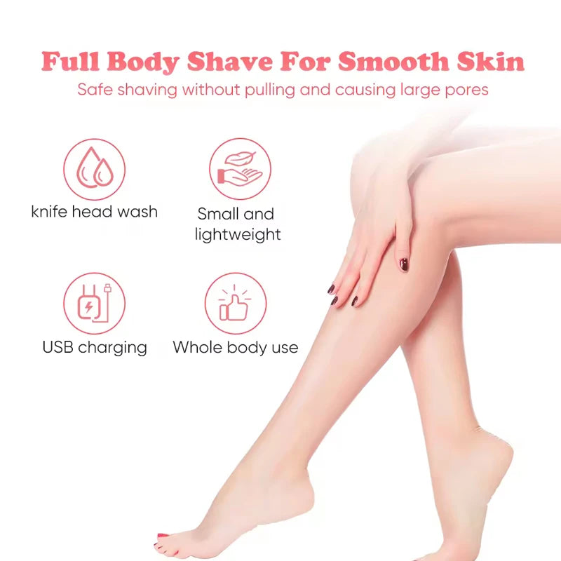 Painless Hair Removal Nose Beard Eyebrow Trimmer Painless Hair Removal Nose Beard Eyebrow Trimmer Bikini Women Shaver Peaceful Pleasures Health and Wellness
