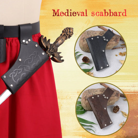 Medieval Viking Knight Belt Sword Sheath Halloween Cosplay Weapon Peaceful Pleasures Health and Wellness