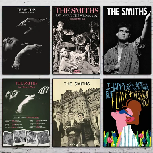 The Smiths Rock Band Minimalist Canvas Poster | Wall Art Print Canvas Wall Art Peaceful Pleasures Health and Wellness