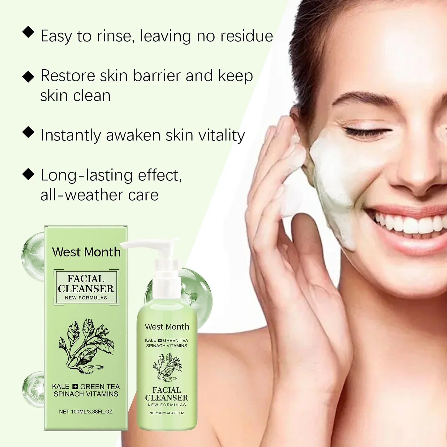 Anti-Acne Foaming Facial Wash – Oil Control & Pore Cleanser Foaming Facial Wash Oasis Select