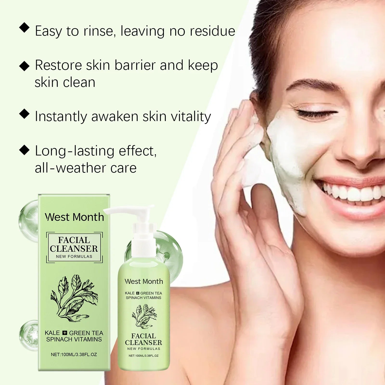 Anti-Acne Foaming Facial Wash – Oil Control & Pore Cleanser Foaming Facial Wash Oasis Select