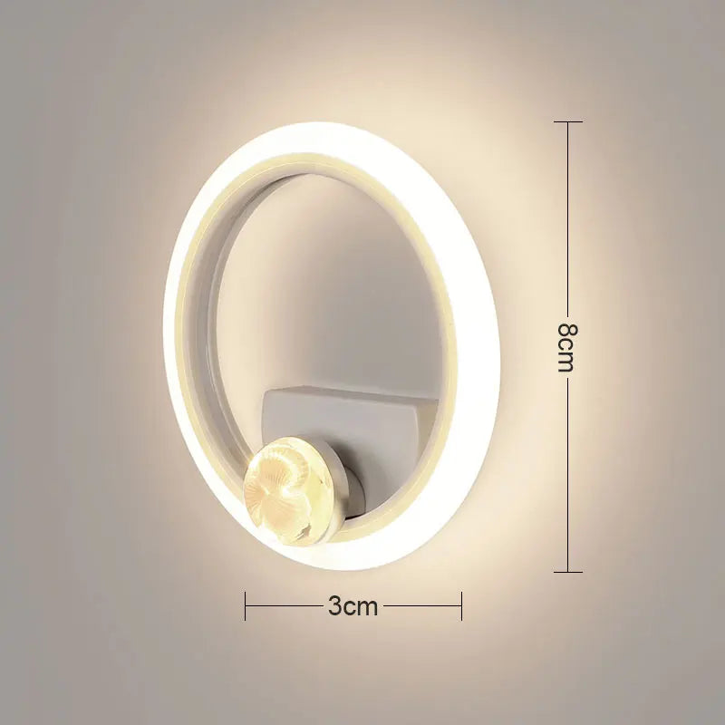 Modern Acrylic LED Wall Sconce Indoor Vanity Light Fixture
