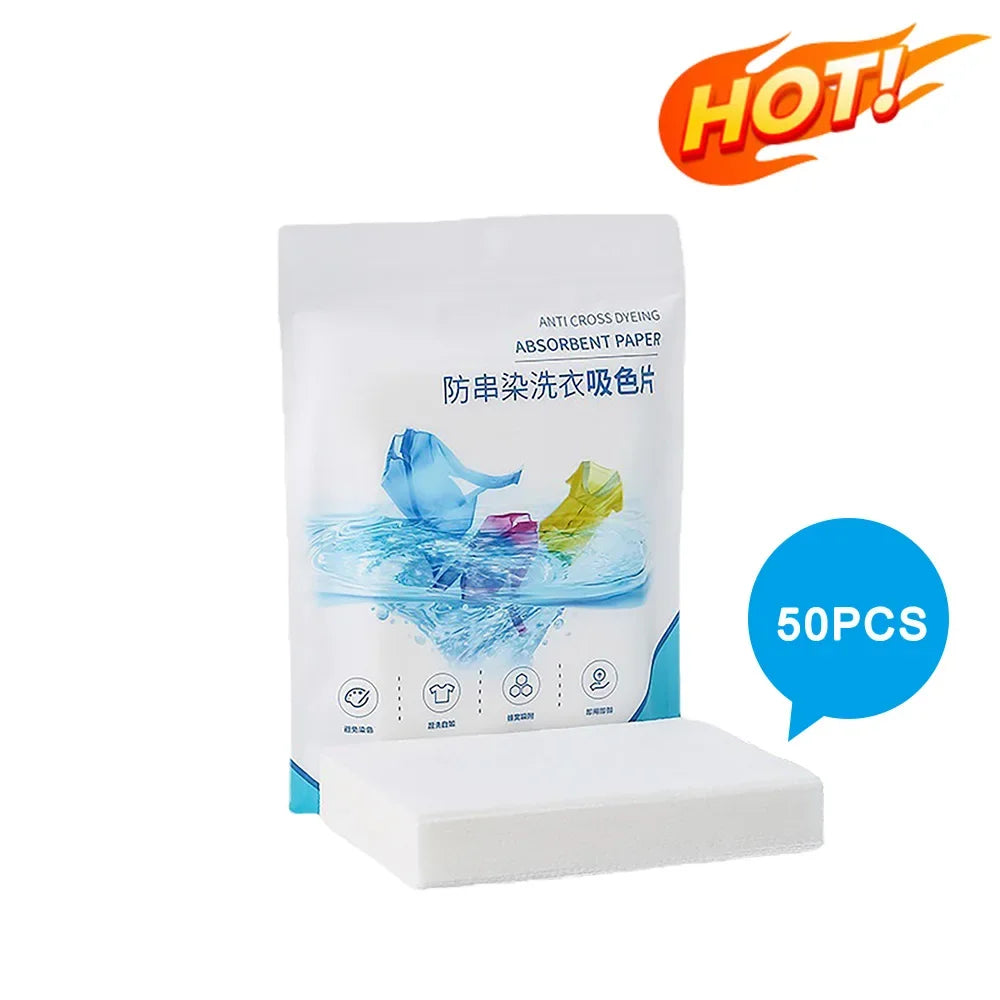 Color Catcher Sheets for Laundry – Dye Absorbing (50–200 pcs)