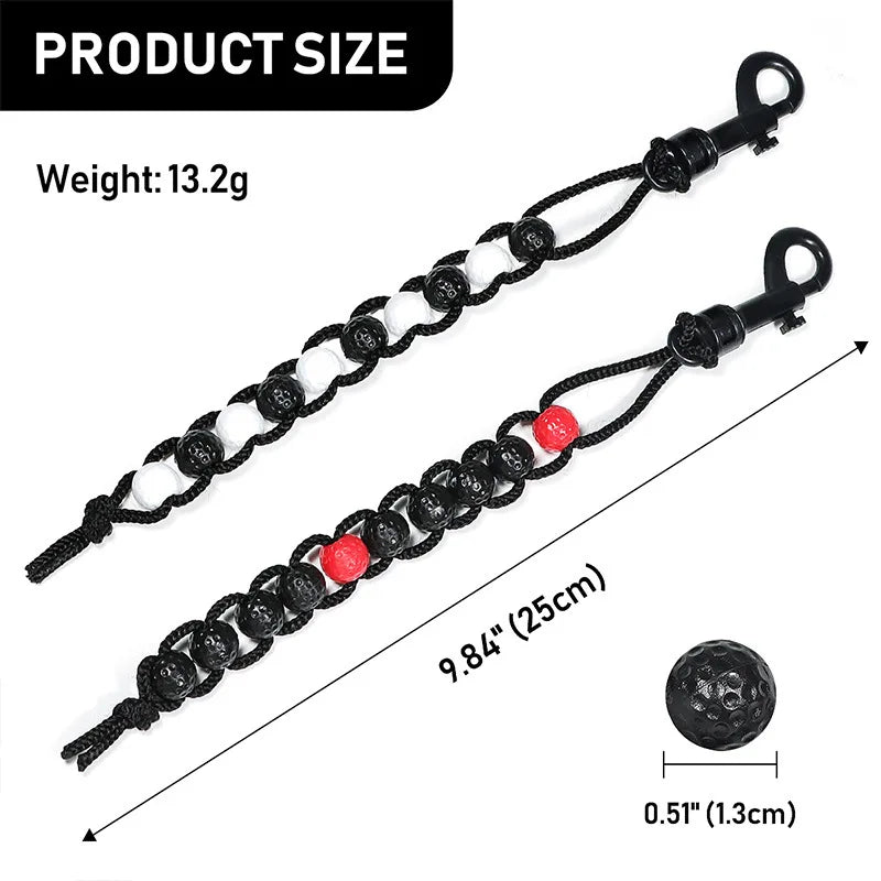 Golf Score Counter Golf Stroke Score Counter Plastic Golf Ball Beads Putt Counter Training Accessories Aids Easy To Use Peaceful Pleasures Health and Wellness