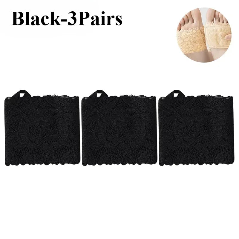Women's Non-Slip Invisible Half Sole Socks for High Heels