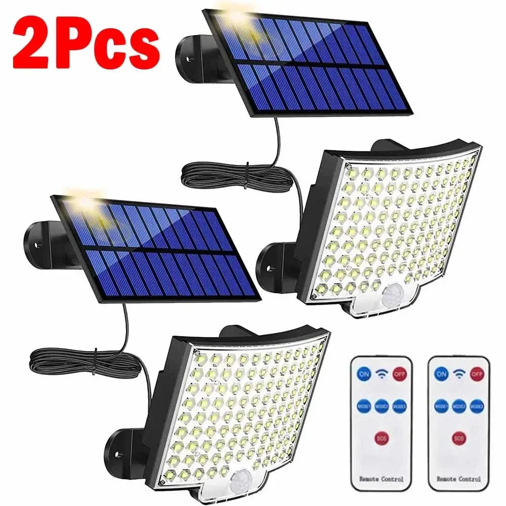 106 LED Solar Motion Light IP65 Waterproof – 4 Modes Garden