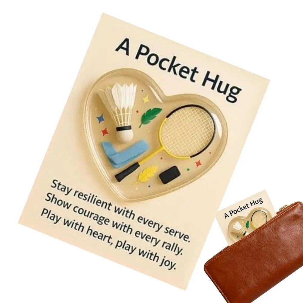 Pocket Sports Hug Pocket Motivational Keepsake Ball Sports Motivational Cards For Players Athletes Team Managers Fans Collectors Peaceful Pleasures Health and Wellness H China Mainland
