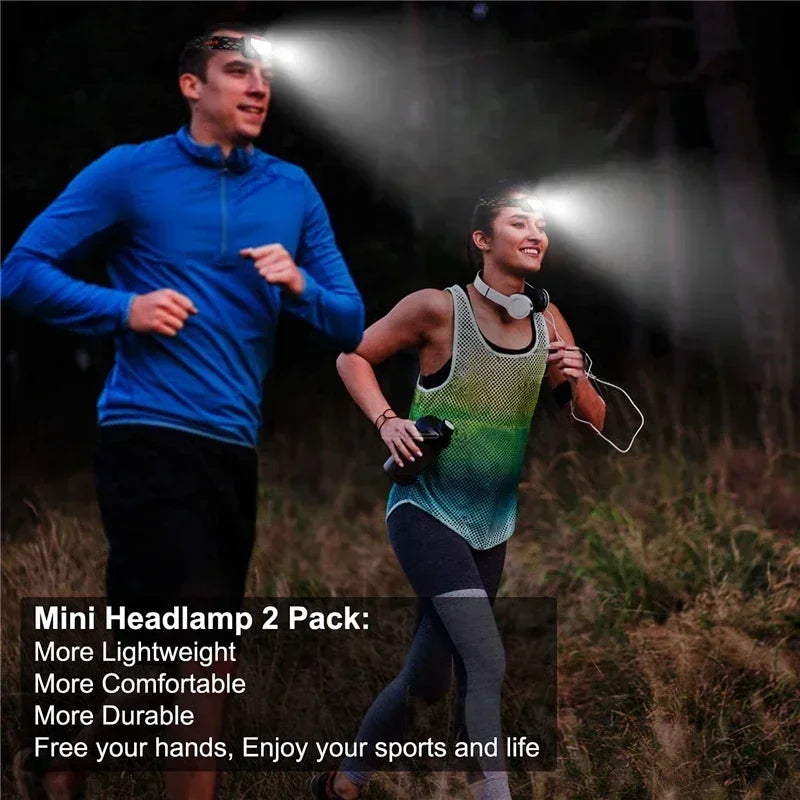 LED Sensor Headlamp USB Rechargeable – 500LM 6 Modes IPX4