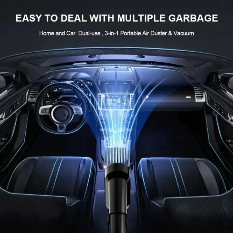 USB Rechargeable Portable Vacuum – Car & Home 5500Pa Suction