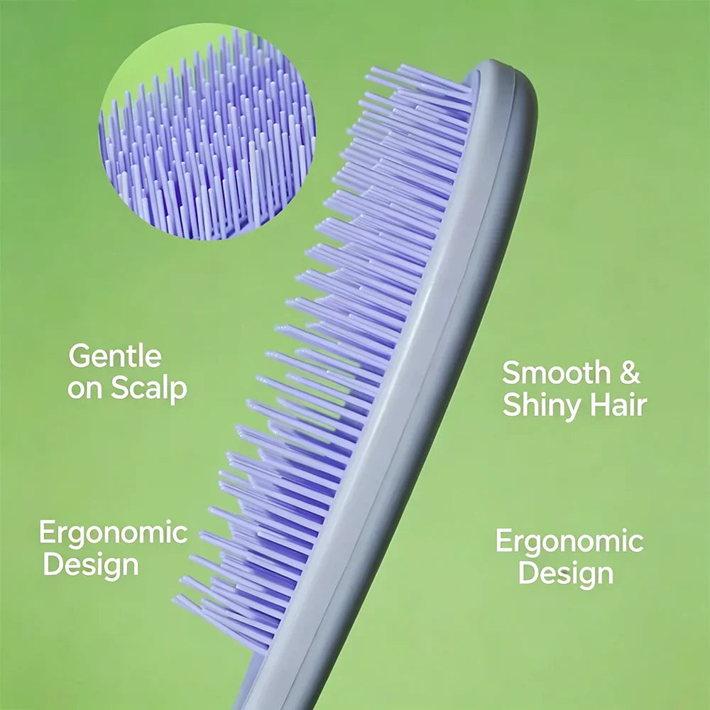 Anti-Static Detangling Scalp Massage Comb – Wet & Dry Hair