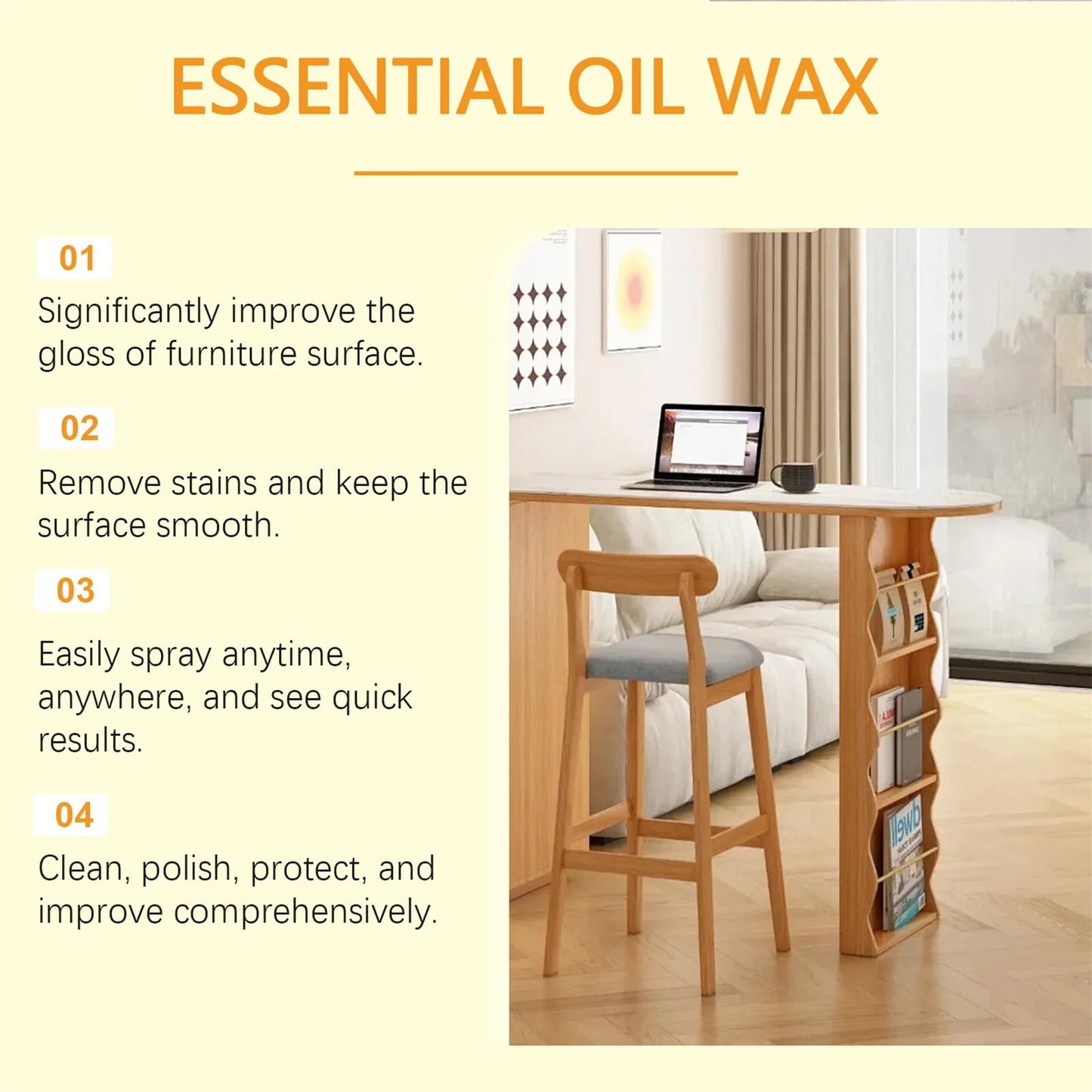 Natural Beeswax Spray For Wood Furniture Brightens Care Polished Wax for Regular Hardwood Floors Peaceful Pleasures Health and Wellness