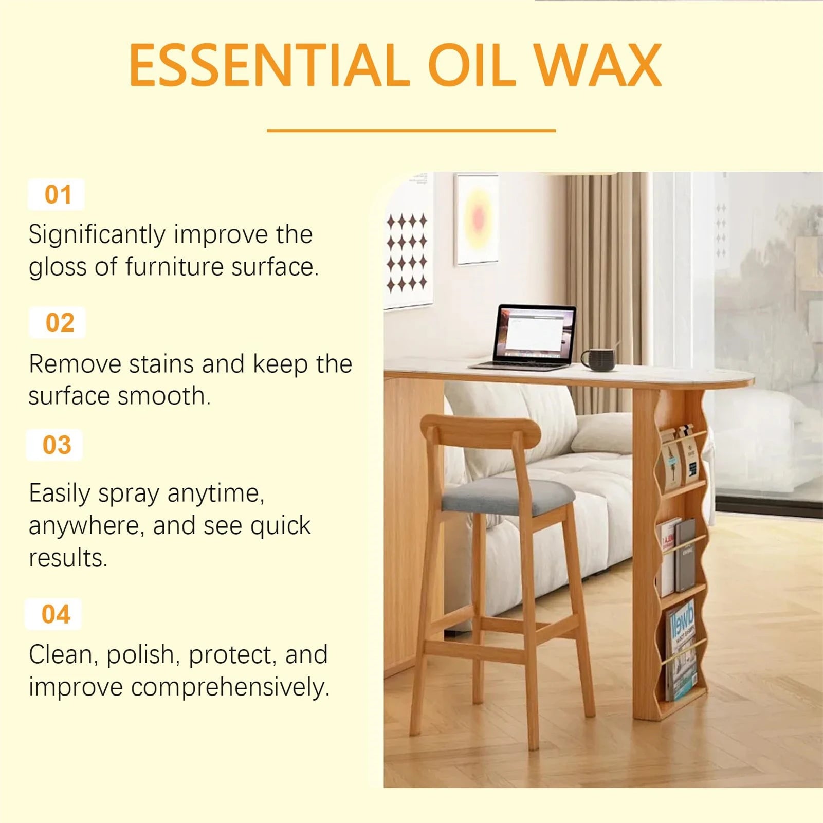 Natural Beeswax Spray For Wood Furniture Brightens Care Polished Wax for Regular Hardwood Floors Peaceful Pleasures Health and Wellness