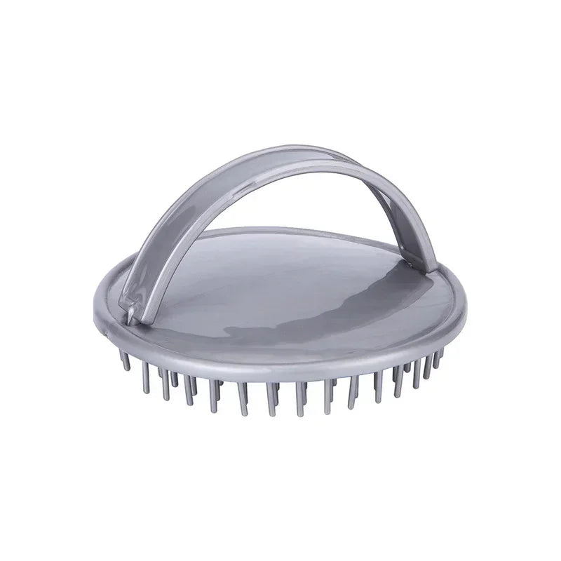 Head Massage Brush Soft Silicone Shampoo Brush Bathroom Products Plastic Sanitary Comb Washing Hair Scalp Shower Body Peaceful Pleasures Health and Wellness GRAY