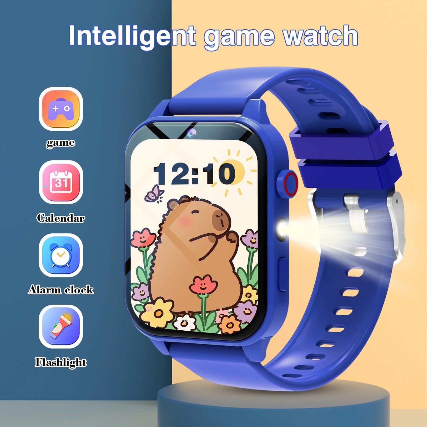 Kids' Smart Watch 1.83" | Camera, 18 Games & LED Flashlight