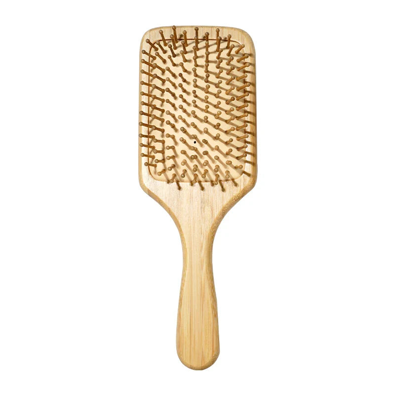 Bamboo Air Cushion Massage Comb – Scalp & Hair Care Brush