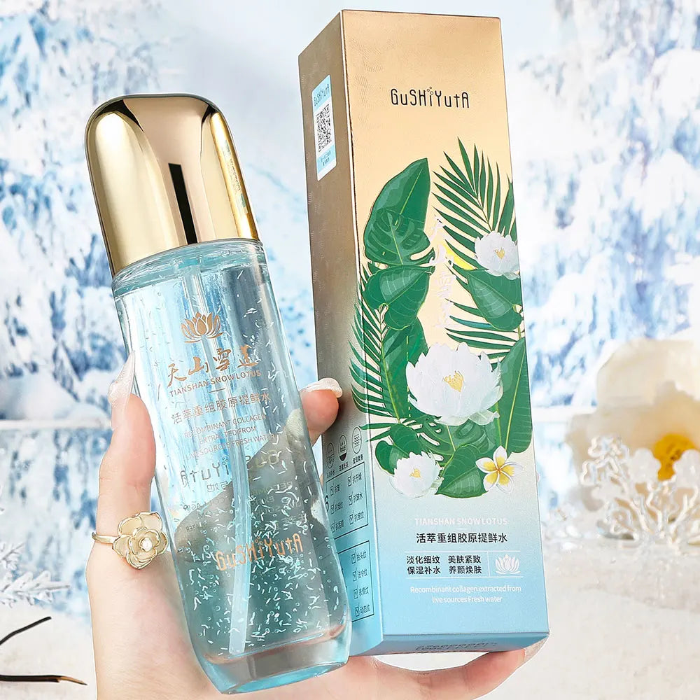 120ml Snow Lotus Collagen Toner Plump Skin Fast Absorbing Formula for All-Day Anti-Aging, Skin Tightening Korean Skincare Peaceful Pleasures Health and Wellness Default Title