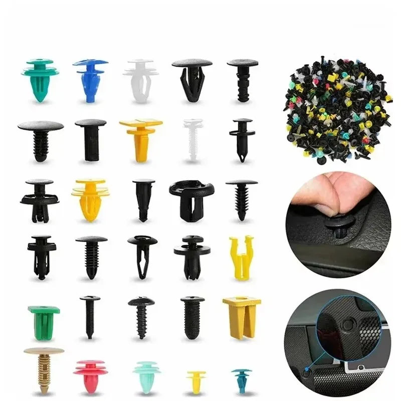 Universal Car Plastic Clips Fastener Kit 50/1000Pcs – Auto Trim