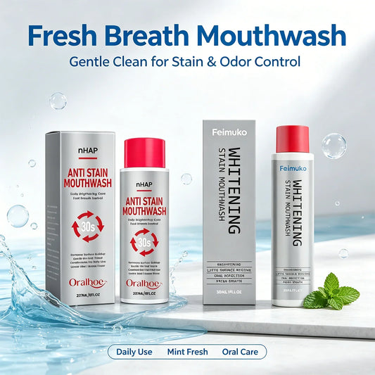 nHAP Whitening Mouthwash – Anti-Stain & Fresh Breath 237ml Whitening Mouthwash Oasis Select