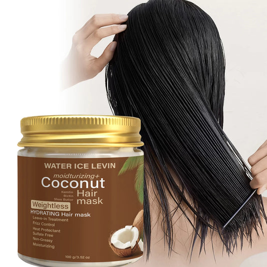 Sulfate-Free Coconut Hair Mask – Moisturizing Treatment Coconut Hair Mask Peaceful Pleasures Health and Wellness