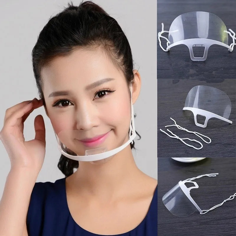 Transparent Anti Fog Kitchen Face Shield Mask Restaurant Catering