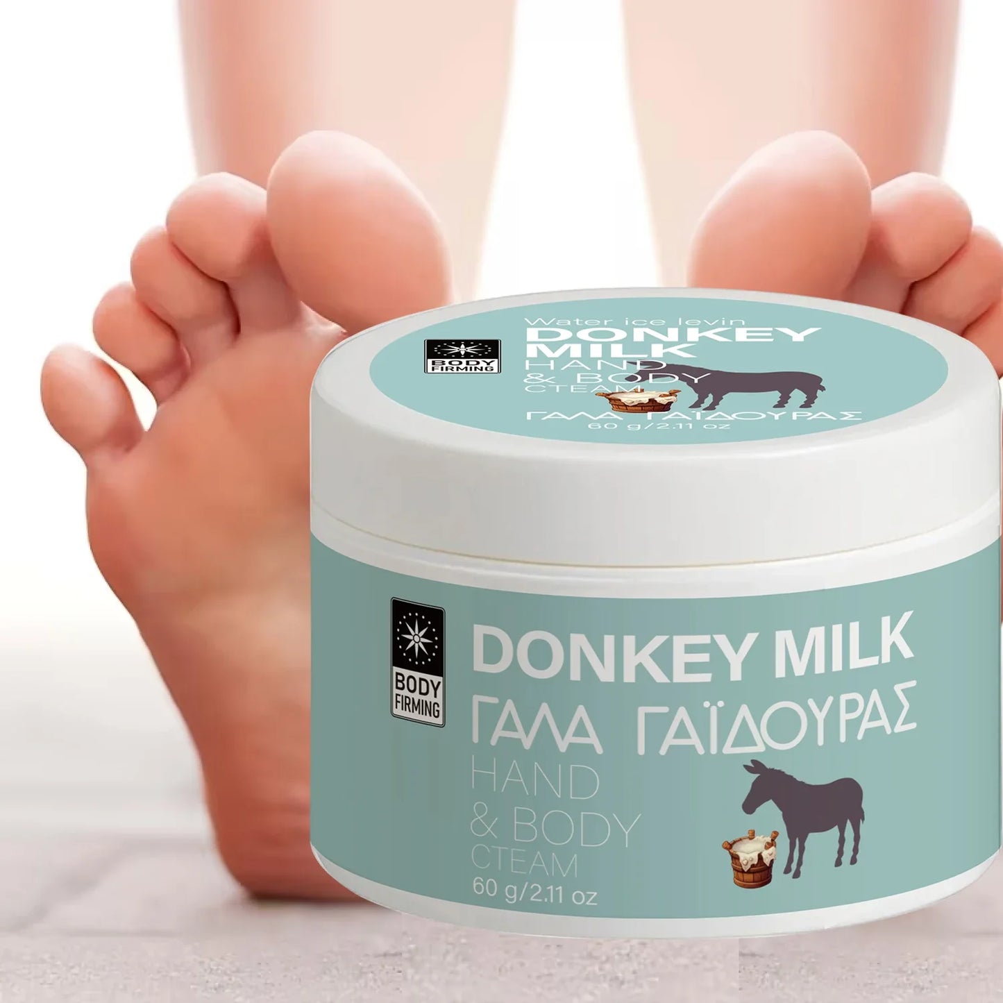 Donkey Milk Body Cream – Hyaluronic Acid & Coconut Oil 60g