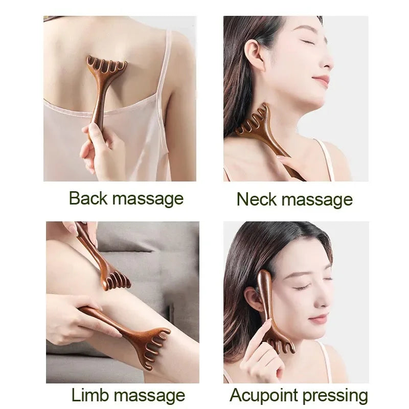 6-Claw Head Massager Comb | Gua Sha Scalp Massage Tool