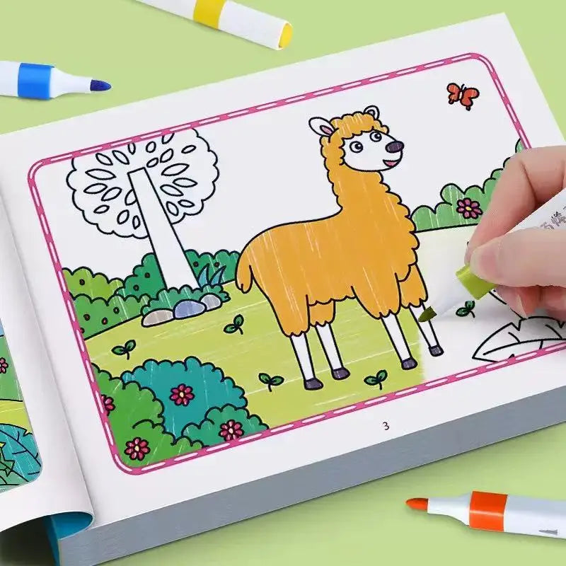 Boys Girls Children's Coloring Books Animals Baby Drawing Book School
